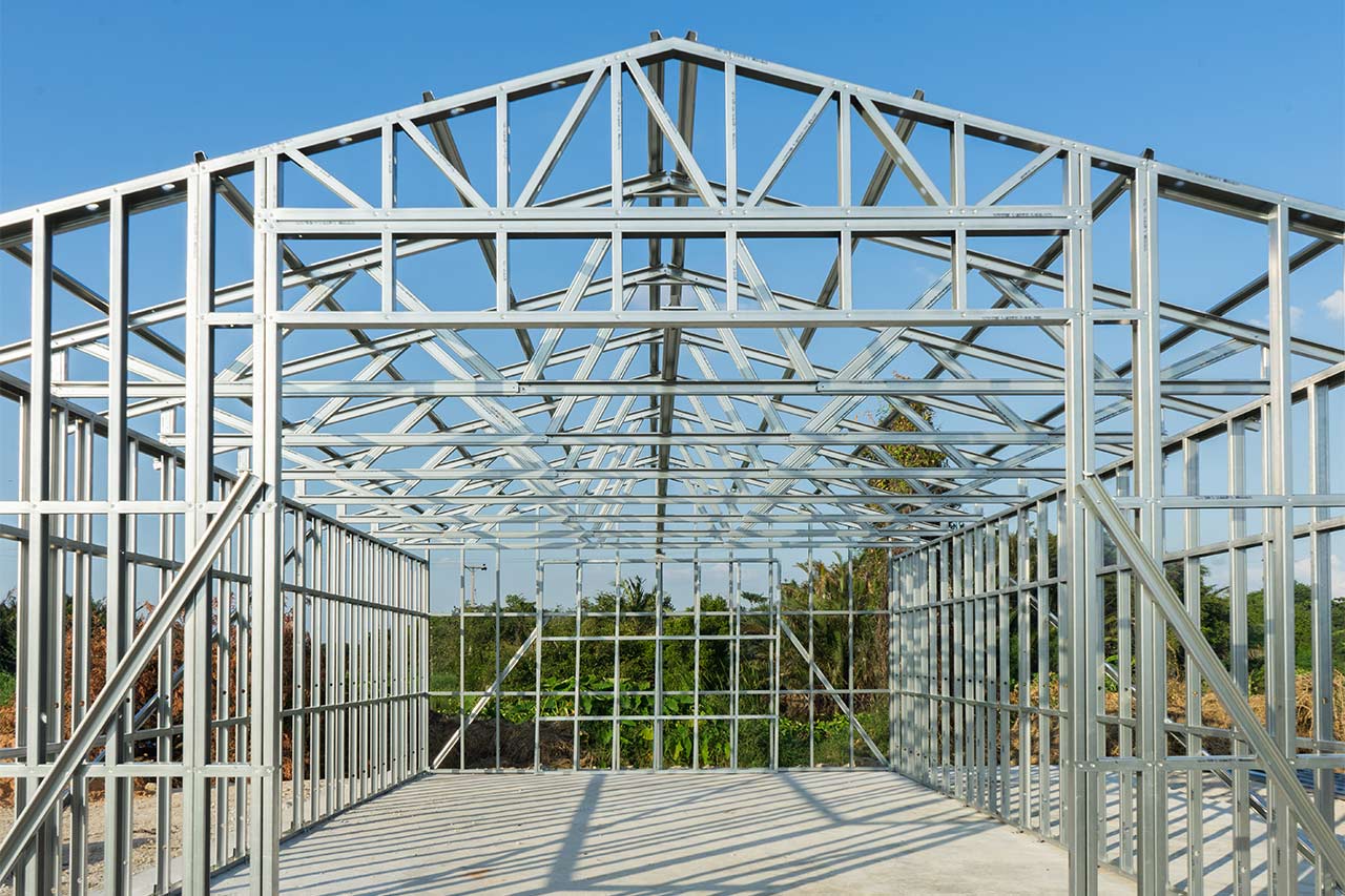 House contruction metal frame