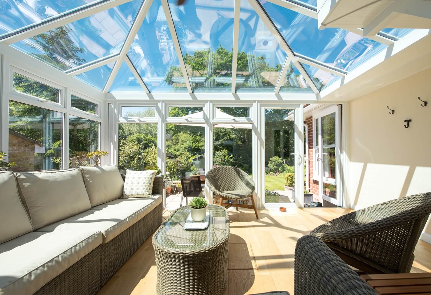 Interior view of sunroom