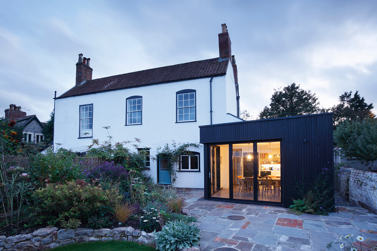 house with new addition built on